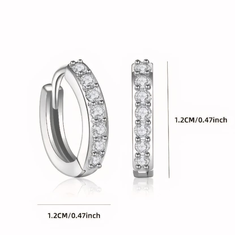U-link chain earrings with lightweight hollow structure. - Picture 5 of 5